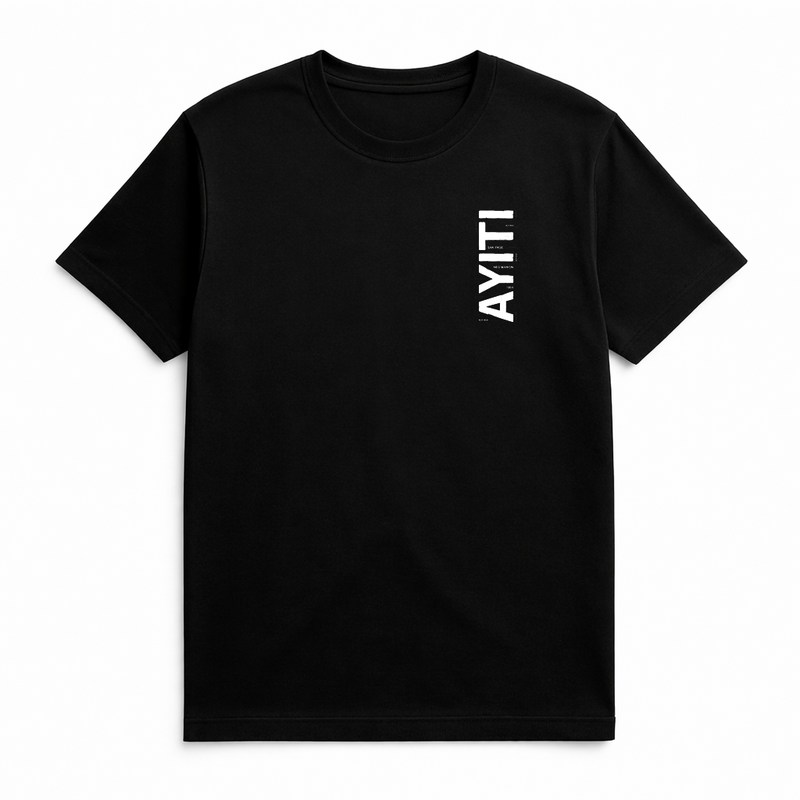 Ayiti Vertical Heritage Tee – Black