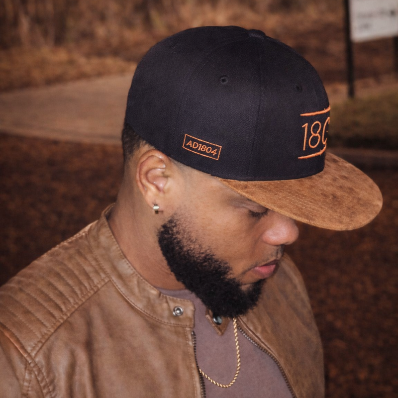 1804 - Mocha Suede Snapback Hat - Very Limited Edition