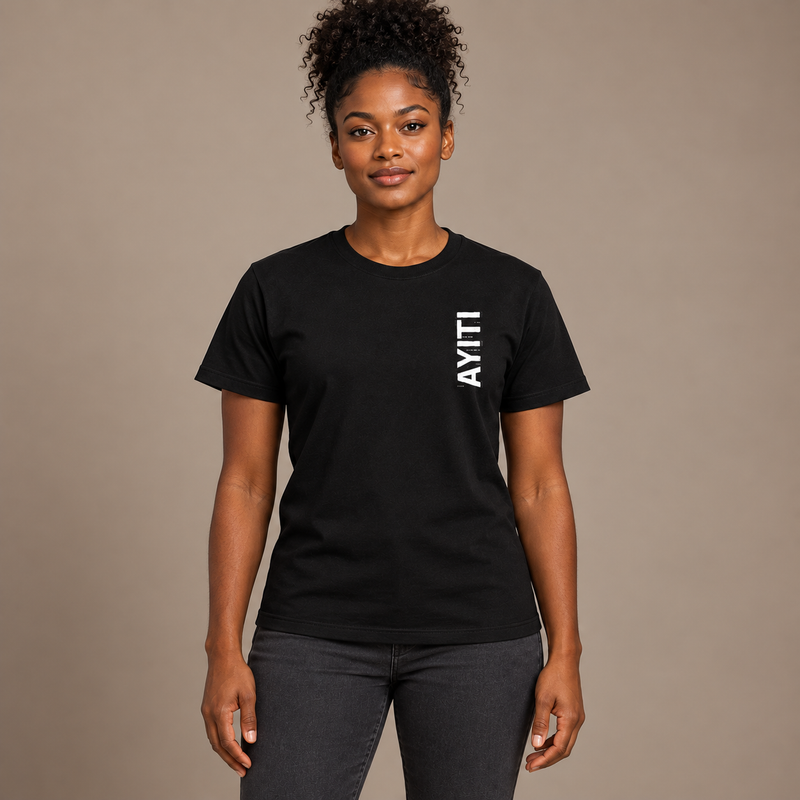 Ayiti Vertical Heritage Tee – Black