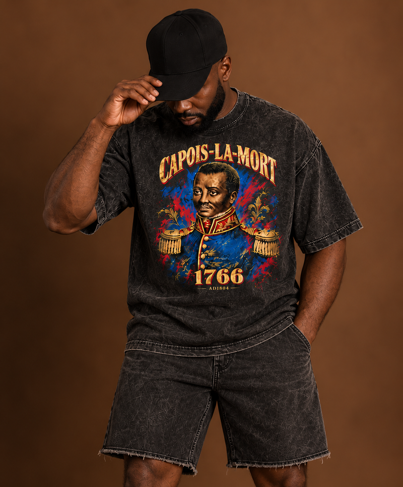Capois-La-Mort 1766 Oversized Washed Black Tee