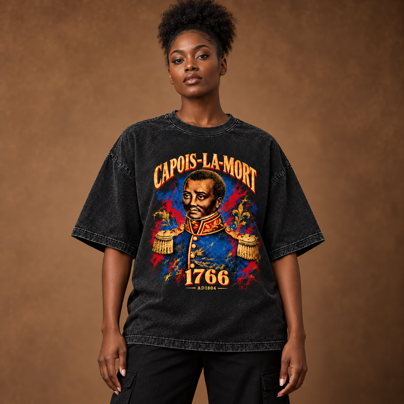 Capois-La-Mort 1766 Oversized Washed Black Tee