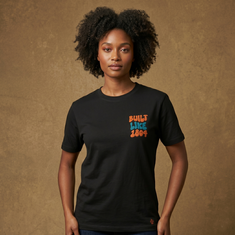 Built Like 1804 Tee — Unbreakable Energy - Black
