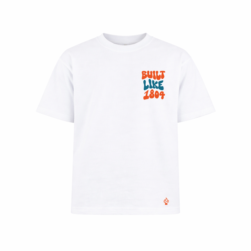 Built Like 1804 Tee — Unbreakable Energy - White