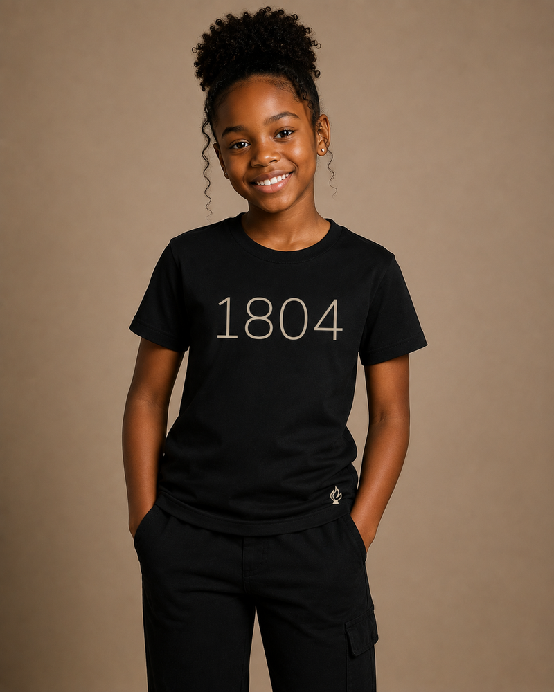 1804 Heritage Youth T-Shirt – Black