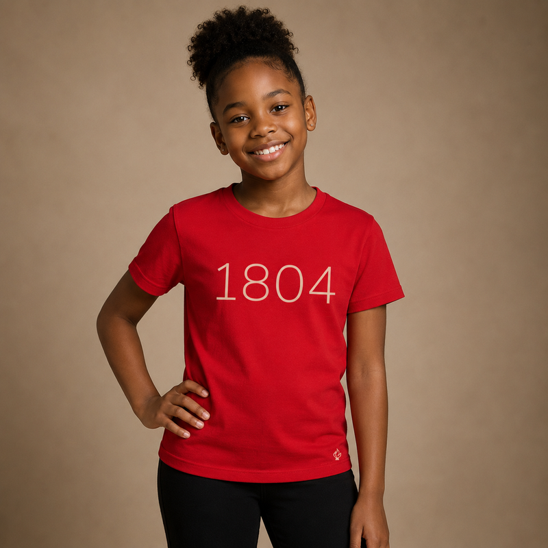 1804 Heritage Youth T-Shirt – Red
