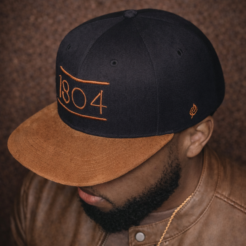 1804 - Mocha Suede Snapback Hat - Very Limited Edition