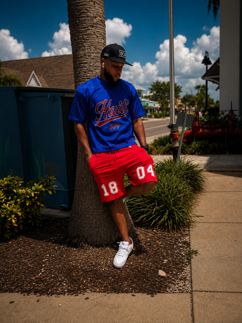 Haiti 1804 Legacy Shorts – Red