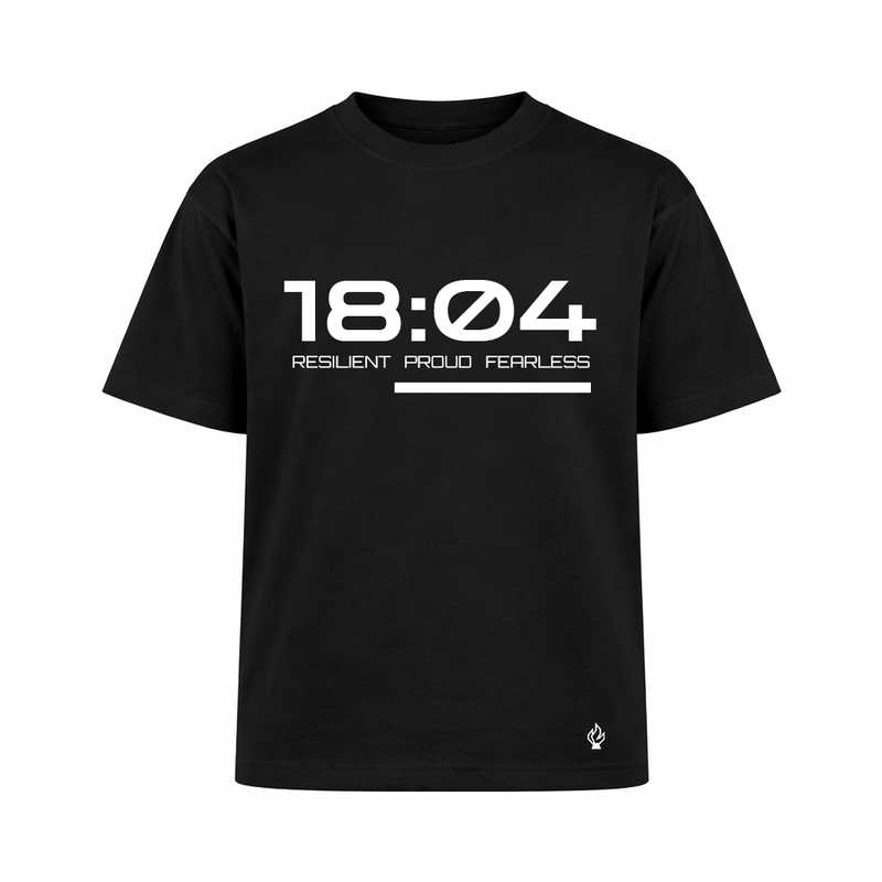 1804 Timepiece Tee — Built Like Legacy - Black & White
