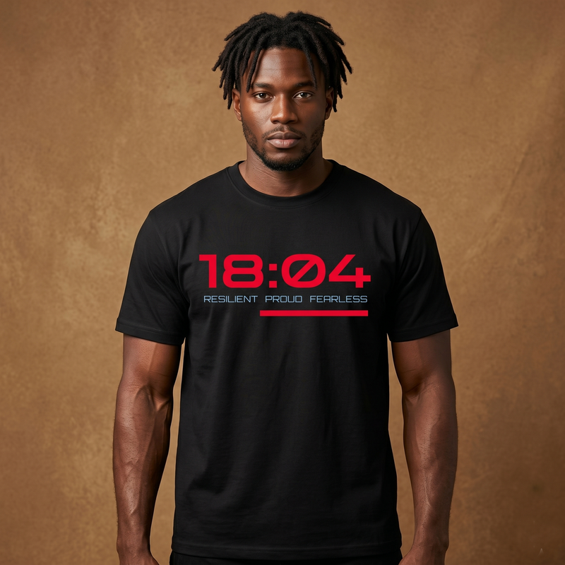1804 Timepiece Tee — Built Like Legacy - Black