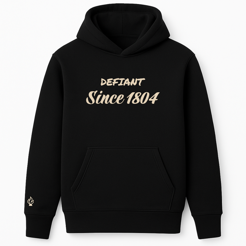 Defiant Since 1804 Hoodie Black