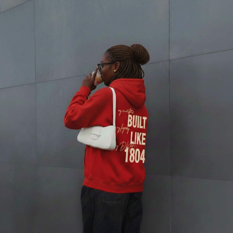 Haiti Built Like 1804 Hoodie Red
