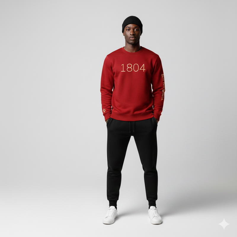 Haiti 1804 Red Sweatshirt