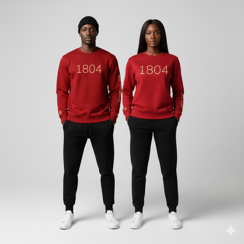 Haiti 1804 Red Sweatshirt