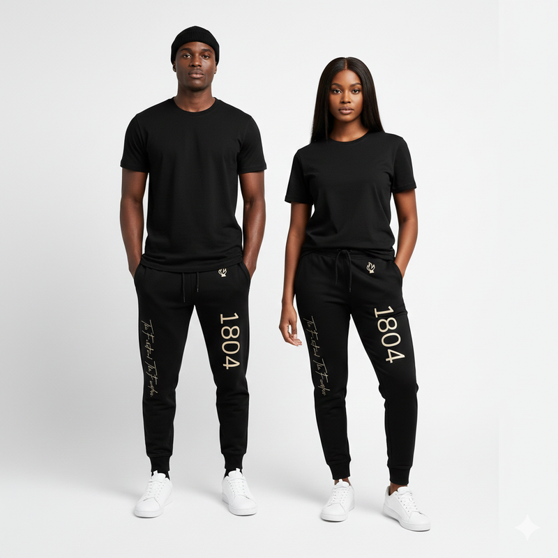 Black 1804 Haiti Sweatpants