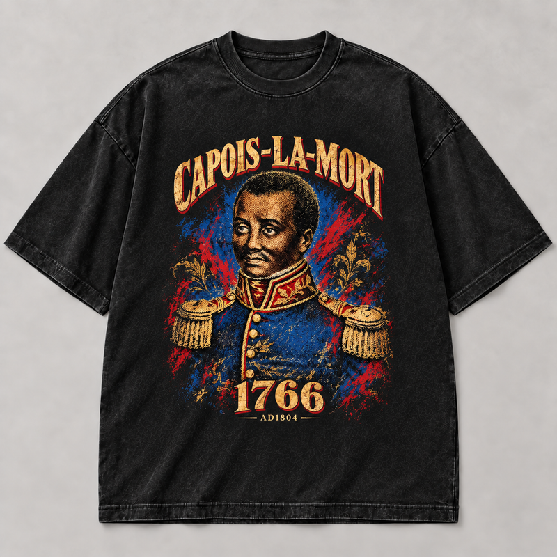 Capois-La-Mort 1766 Oversized Washed Black Tee