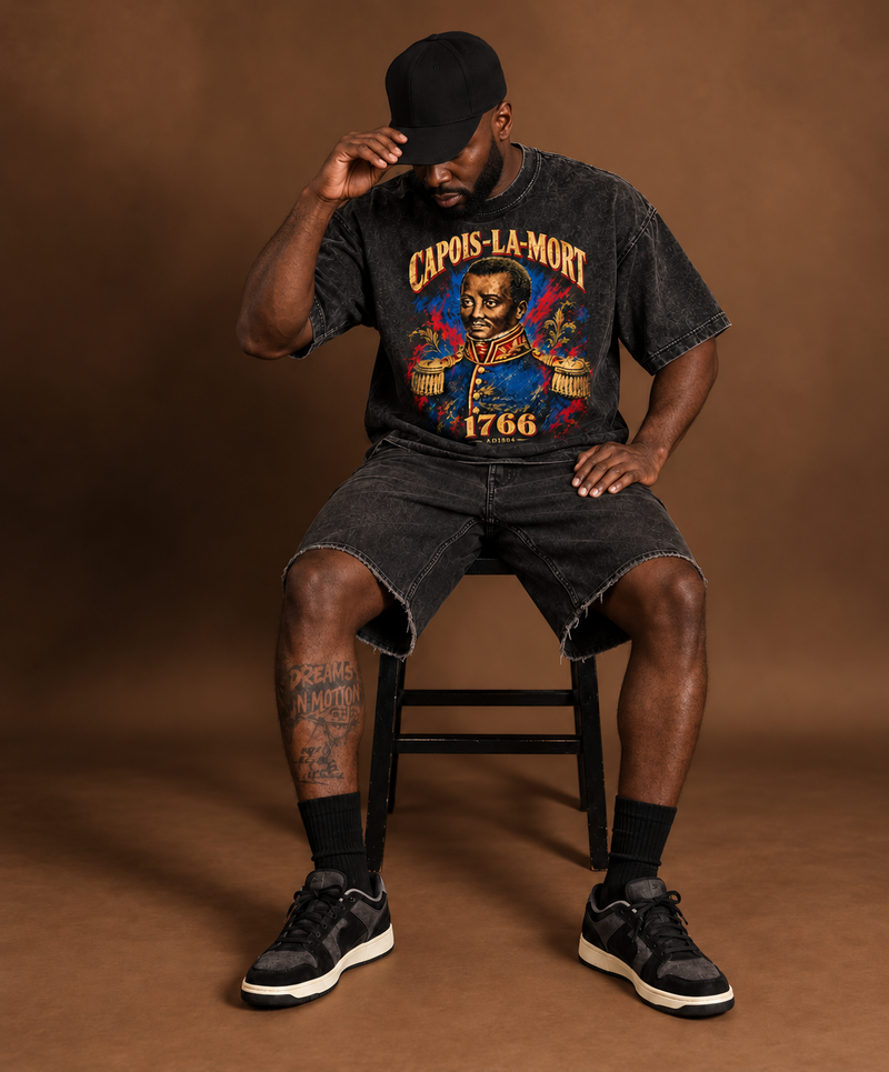 Capois-La-Mort 1766 Oversized Washed Black Tee
