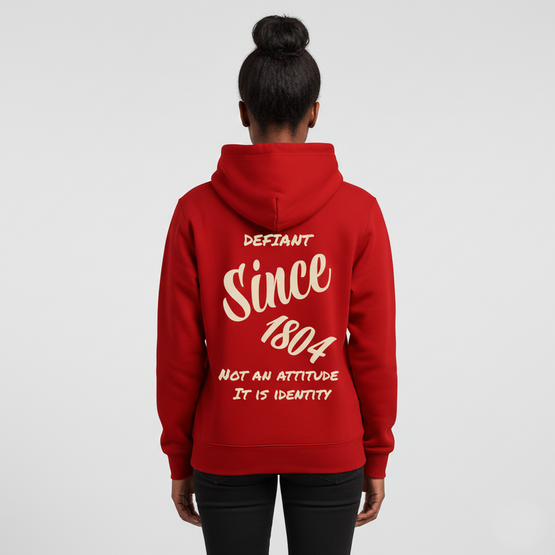 Defiant Since 1804 Hoodie Red