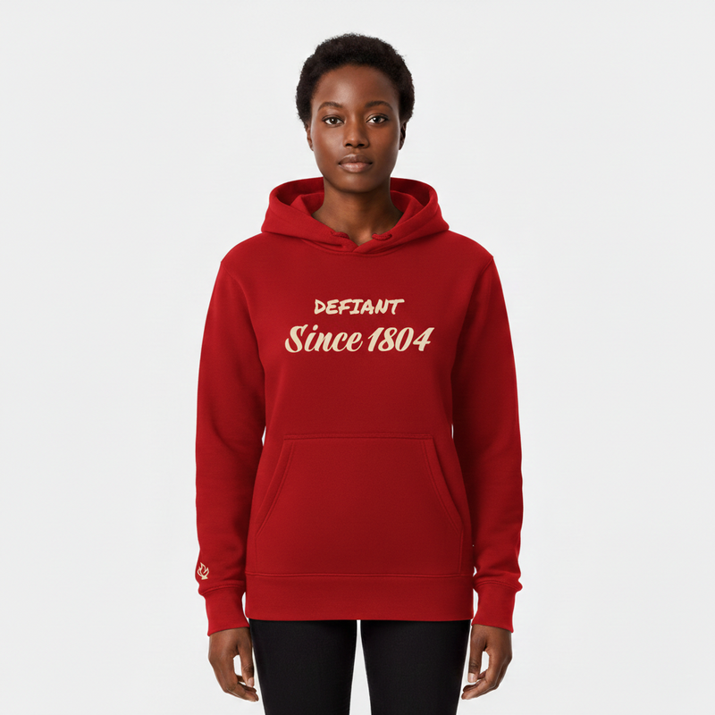 Defiant Since 1804 Hoodie Red