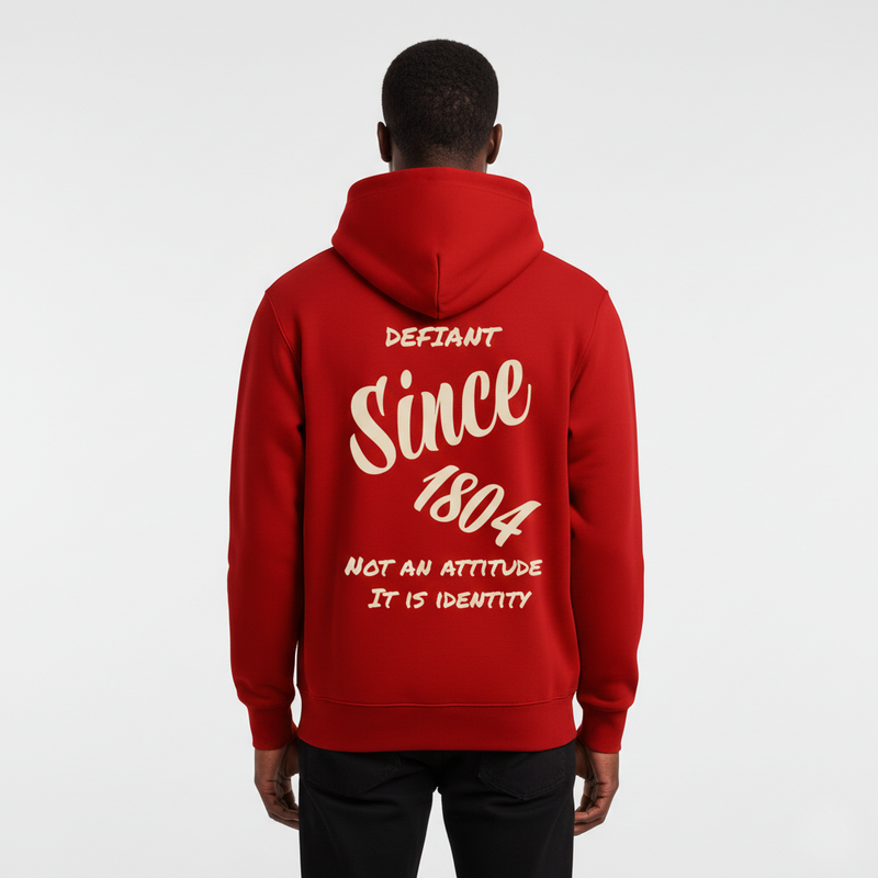 Defiant Since 1804 Hoodie Red