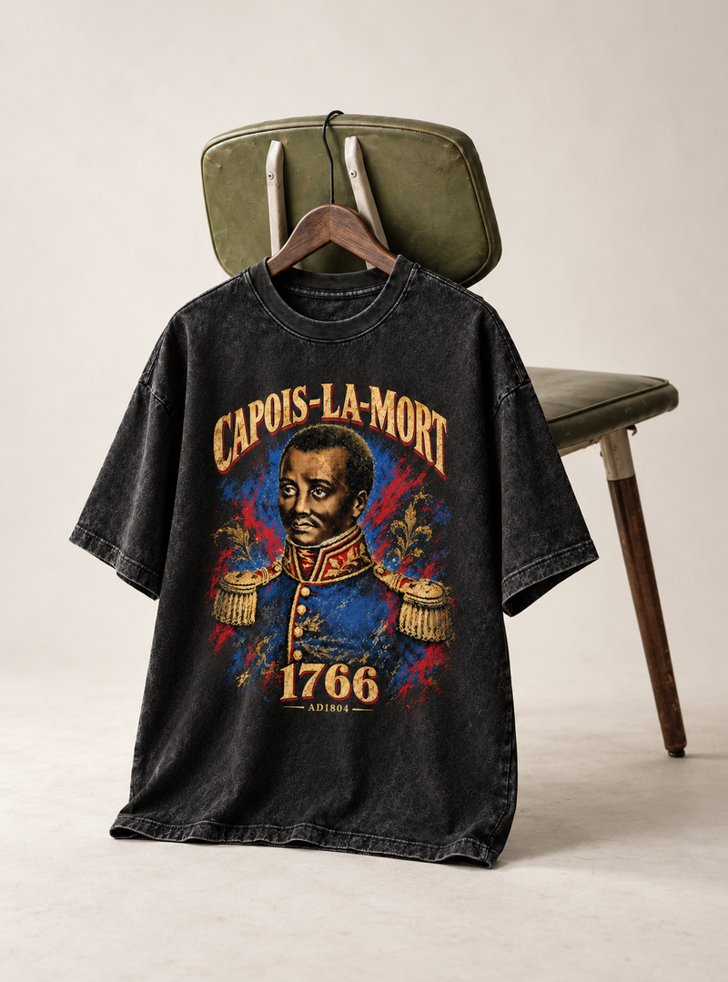 Capois-La-Mort 1766 Oversized Washed Black Tee