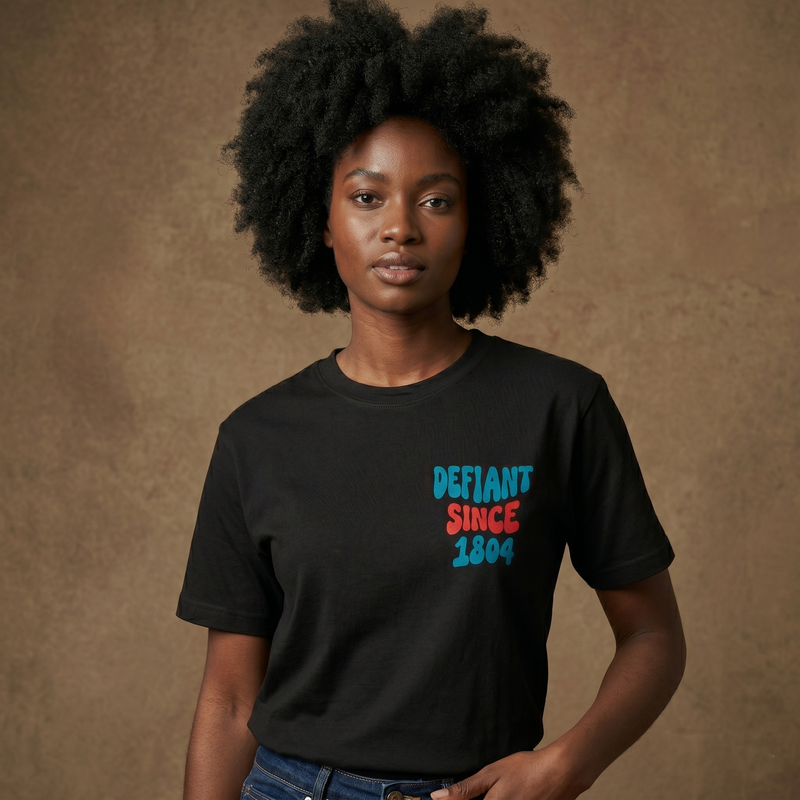 Defiant Since 1804 Tee — Unshaken Spirit - Black